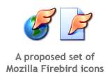 A proposed icon for Mozilla Firebird