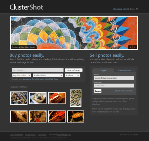 ClusterShot.com screenshot