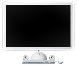 A dumb mockup of an iMac with a giant screen - even though screen size isn’t really what I’m talking about here.