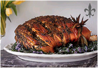 FRESH HAM WITH GREEN HERB PASTE