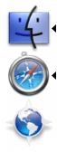 Screenshot of the OS X dock with several applications, both active and inactive