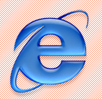 Internet Explorer icon with transparency mask