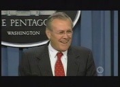 Screenshot from Frontline documentary, Rumsfeld's War